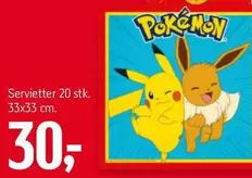 Pokemon - Servietter