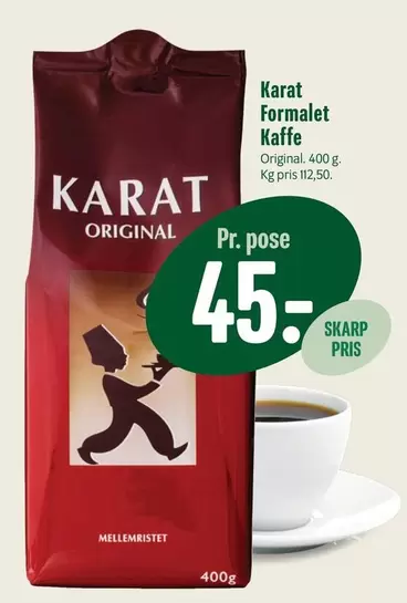 Karat Formalet Kaffe Original
