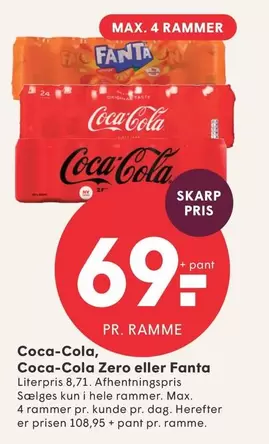 Coca Cola - Coca-Cola, Coca-Cola Zero eller Fanta