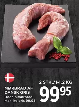 Mørbrad af Dansk Gris