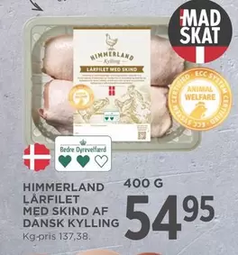 Lårfilet med skind