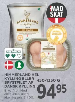 HEL KYLLING ELLER BRYSTFILET AF DANSK KYLLING