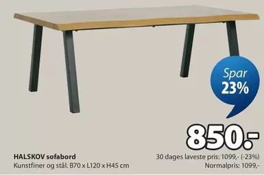HALSKOV sofabord