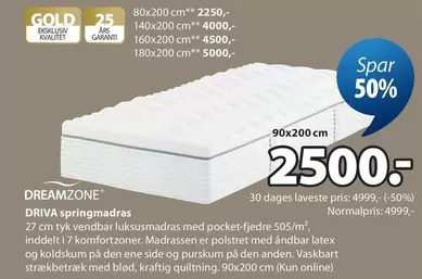 Den - Driva springmadras