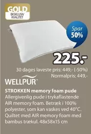 STROKKEN memory foam pude