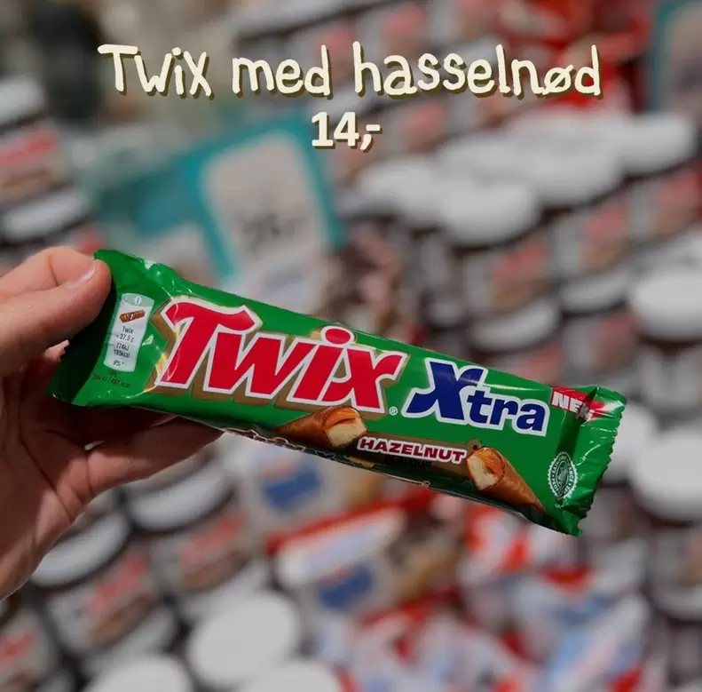 Twix med hasselnød