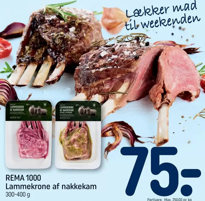 Lammekrone af nakkekam
