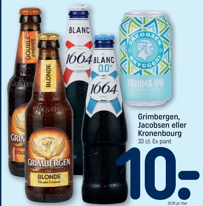 Grimbergen - , Jacobsen eller Kronenbourg