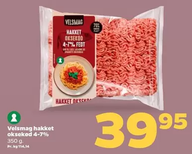 Hakket oksekød 4-7% fedt