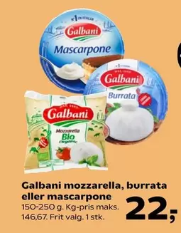 Bio - mozzarella, burrata eller mascapone