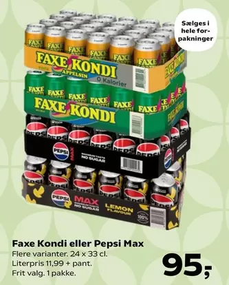 Faxe -  Kondi eller Pepsi Max