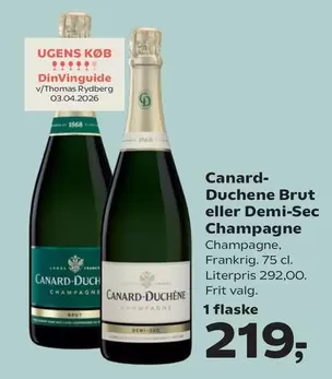 Duchene Brut eller Demi-Sec Champagne