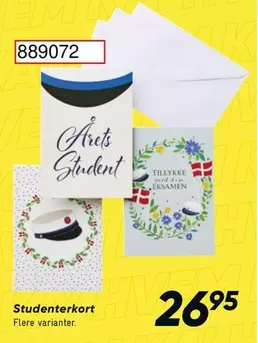 Studenterkort 889072