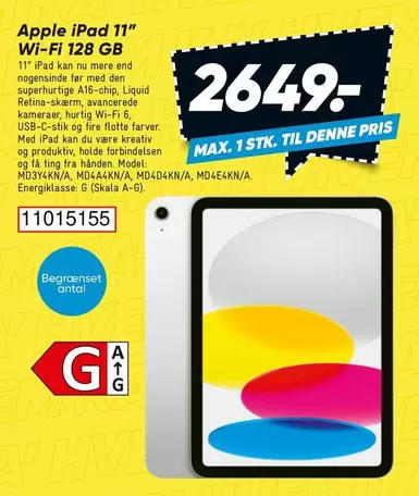 Den - iPad 11" Wi-Fi 128 GB