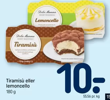 Tiramisù eller lemoncello