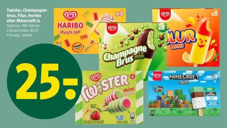 Haribo - Twister, Champagne Brus, Filur,  Push Up