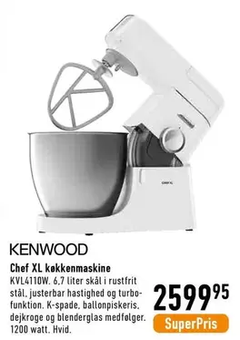 Kenwood - Chef XL køkkenmaskine KVL4110W