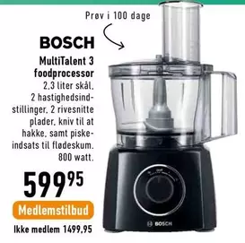 Bosch - MultiTalent 3 foodprocessor