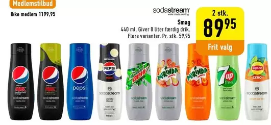 Sodastream - Smag