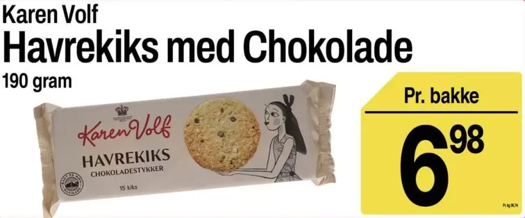 Karen - Havrekiks med Chokolade