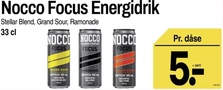 Focus - Nocco  Energidrik