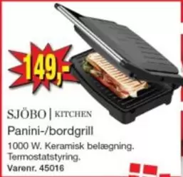 Panini-/bordgrill