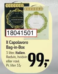 Il Capolavoro Bag-in-Box