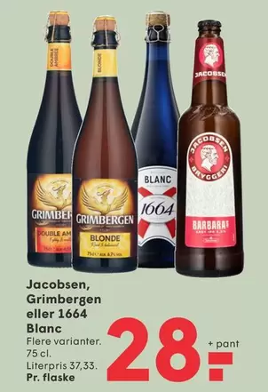Grimbergen - Jacobsen, eller 1664 Blanc