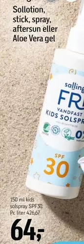 kids solspray SPF30