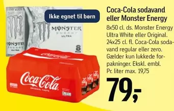 Coca Cola - Coca-Cola sodavand eller Monster Energy