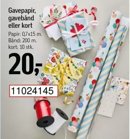 Kort - Gavepapir, gavebånd eller kort 11024145