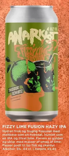Fusion - FIZZY LIME FUSION HAZY IPA