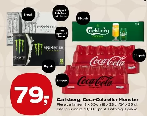 Coca Cola - Carlsberg, Coca-Cola eller Monster