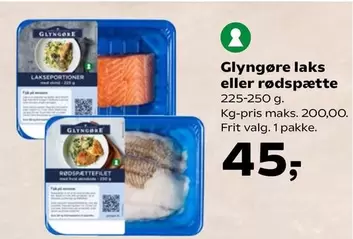 Glynge laks eller rødspætte