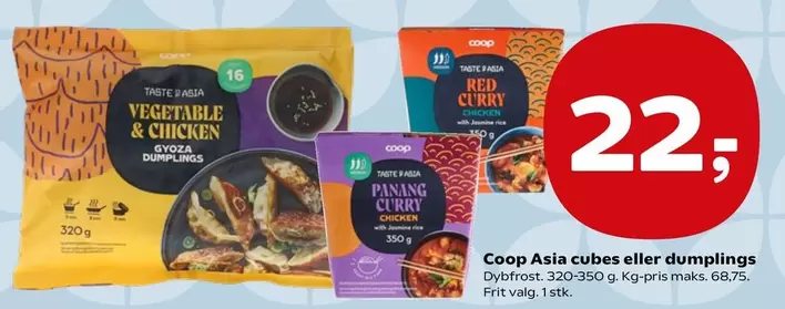 Red - Coop Asia cubes eller dumplings