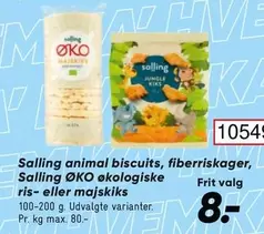 Animal biscuits, fiber biscuits, ecological rice or corn cakes