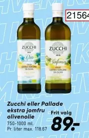 Bio - Zucchi eller Pallade ekstra jomfru olivenolie