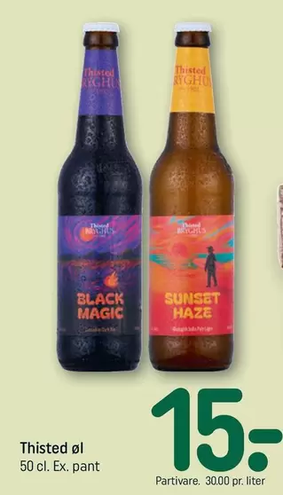 Thisted øl Black Magic / Sunset Haze