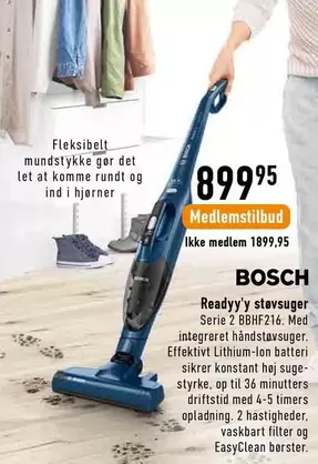 Bosch - Readyy'y støvsuger Serie 2 BBHF216