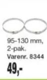 95-130 mm, 2-pak. Varenr. 8344