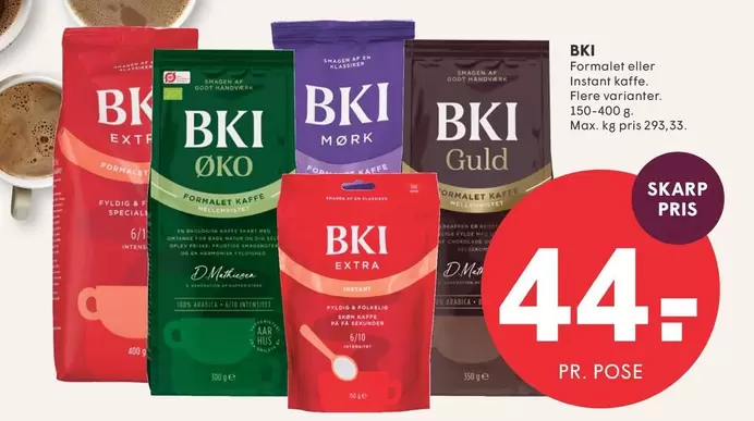 Natur - Formalet eller Instant kaffe