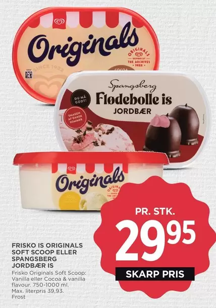 Abc - FRISKO IS ORIGINALS SOFT SCOOP ELLER SPANGSBORG JORD BÆR IS