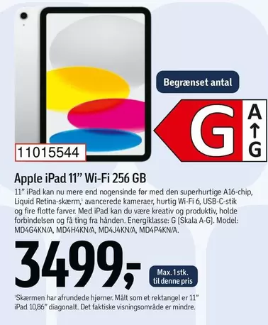 Den - iPad 11" Wi-Fi 256 GB