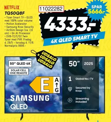 4K QLED SMART TV TQ50Q8F