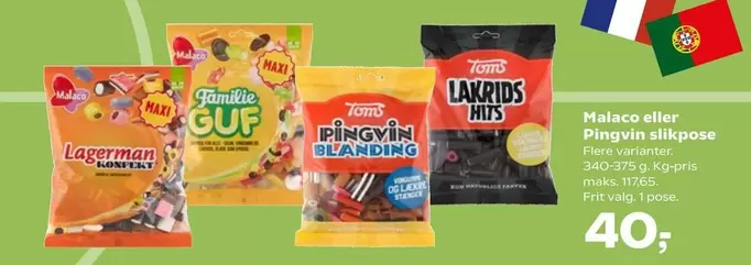 Malaco eller Pingvin slikpose