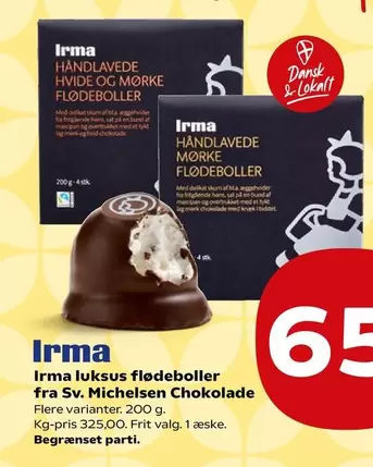 Mark - Irma luksus flødeboller fra Sv. Michelsen Chokolade