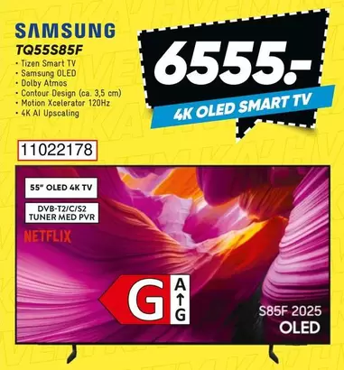 Tizen Smart TV Samsung OLED Dolby Atmos Contour Design (ca. 3,5 cm) Motion Accelerator 120Hz 4K AI Upscaling