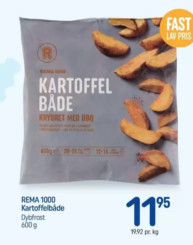 KARTOFFEL BÅDE KRYDRET MED BBQ