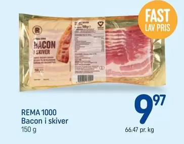 Bacon i skiver