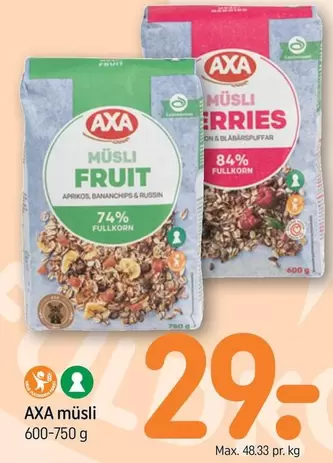 Müsli Fruit, Müsli Berries